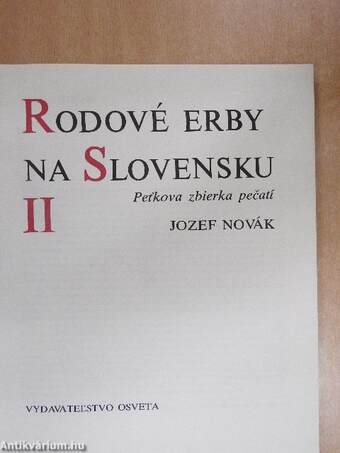 Rodové Erby na Slovensku II