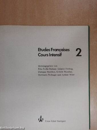 Etudes Francaises Cours Intensif 2