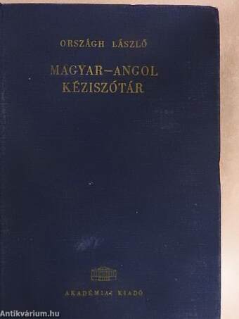 Magyar-angol kéziszótár