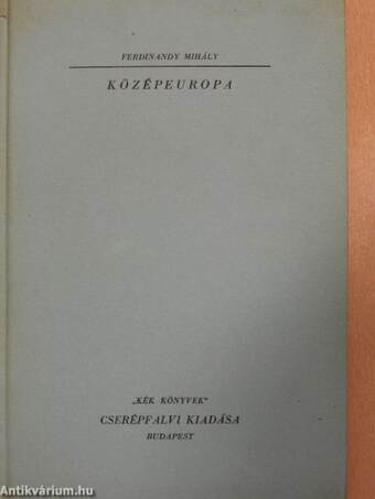 Középeurópa (Tiltólistás kötet)