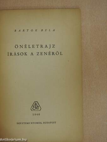 Önéletrajz - Írások a zenéről