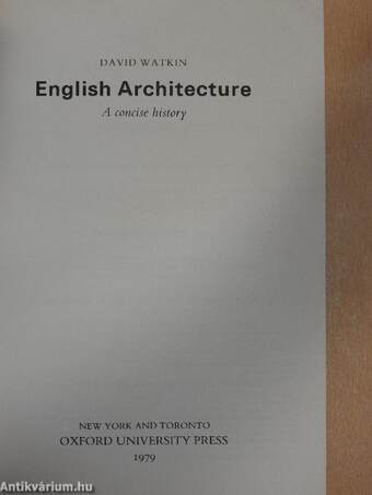 English Architecture