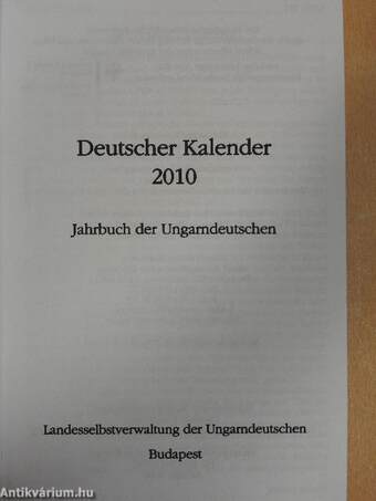 Deutscher Kalender 2010