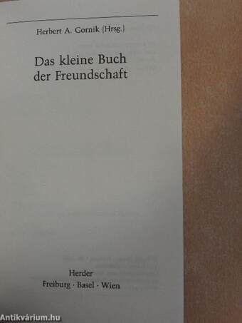 Das kleine Buch der Freundschaft