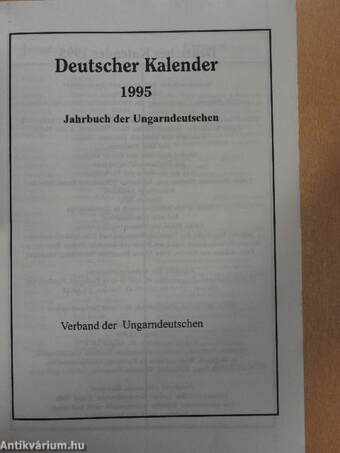 Deutscher Kalender 1995