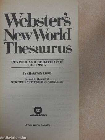 Webster's New World Thesaurus