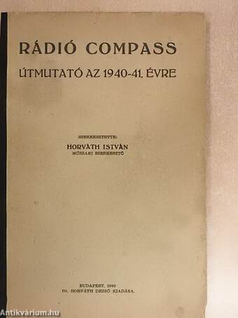 Rádió Compass - Útmutató az 1940-41. évre