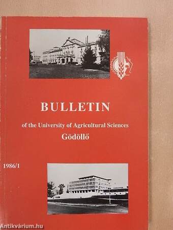 Bulletin of the University of Agricultural Sciences Gödöllő 1986/1.