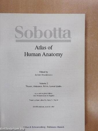 Sobotta - Atlas of Human Anatomy II.