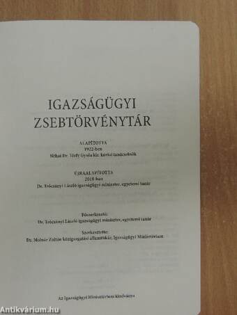 Igazságügyi zsebtörvénytár