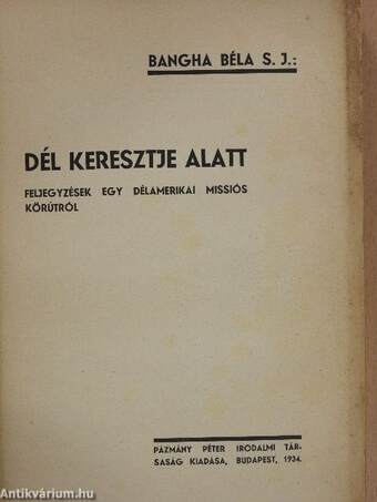 Dél keresztje alatt