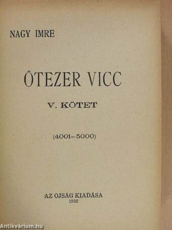 Ötezer vicc V. (töredék)