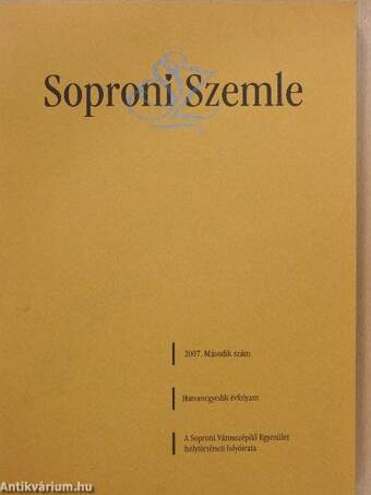 Soproni Szemle 2007/2