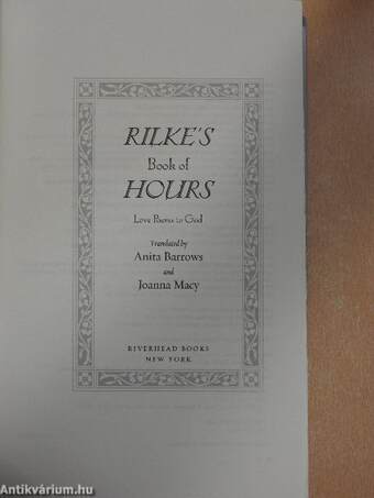 Rilke's Book of Hours