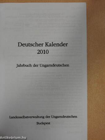 Deutscher Kalender 2010