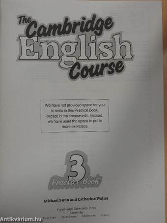 The Cambridge English Course 3. - Practice Book