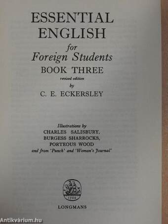 Essential English for Foreign Students 3. - Student's Book