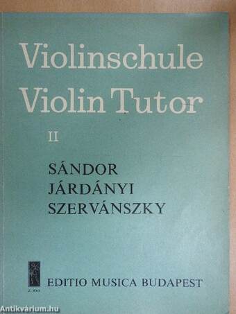 Violinschule II/Violin tutor II.