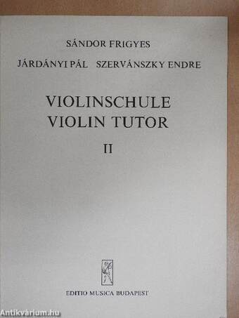 Violinschule II/Violin tutor II.