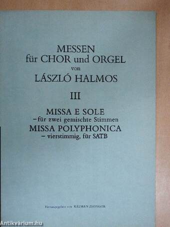 Messen für Chor und Orgel III.