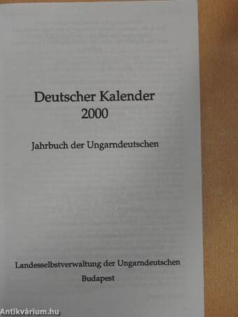 Deutscher Kalender 2000