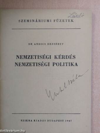 Nemzetiségi kérdés, nemzetiségi politika