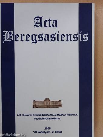 Acta beregsasiensis 2008/2.