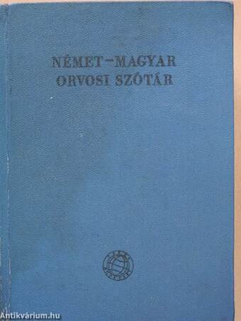 Német-magyar orvosi szótár