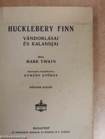 Huckleberry Finn vándorlásai és kalandjai