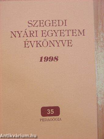 Szegedi Nyári Egyetem Évkönyve 1998