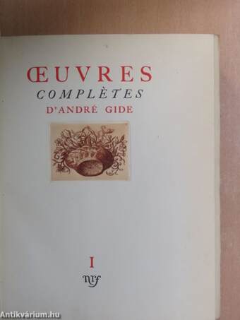 Oeuvres Complétes d'André Gide I-XV.