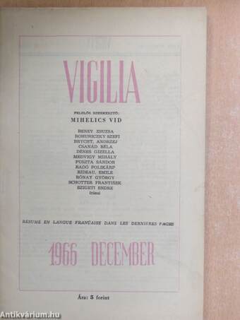 Vigilia 1966. december