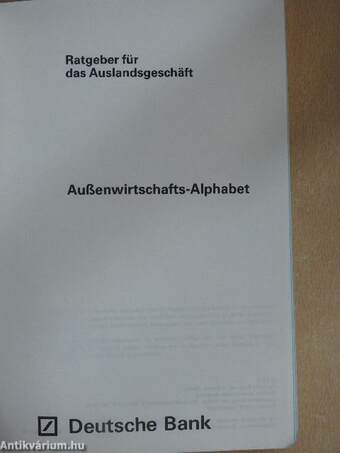 Außenwirtschafts-Alphabet