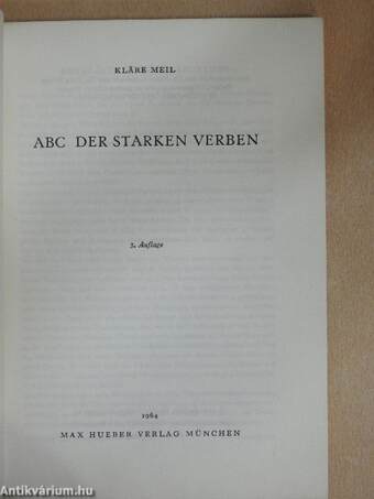 ABC der Starken Verben