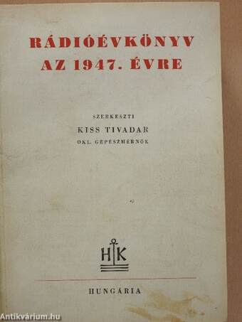 Rádióévkönyv az 1947-1949. évre/Rádióévkönyv kapcsolások könyve 1948.