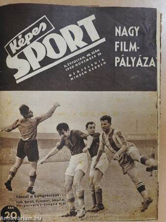 Képes Sport 1940-1944. (vegyes számok)(23 db)/Képes Sportlap 1946-1948. (vegyes számok)(23 db)(rossz állapotú)