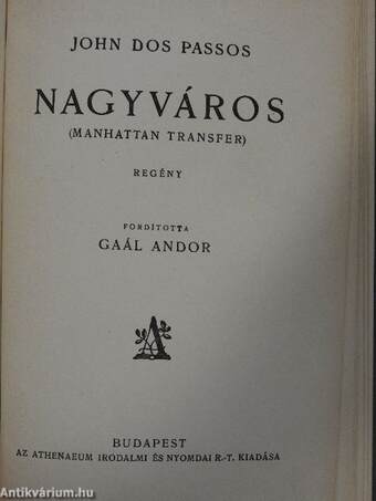 Nagyváros I-II.