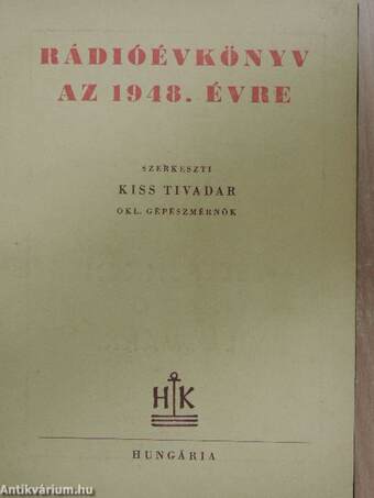 Rádióévkönyv az 1947-1949. évre/Rádióévkönyv kapcsolások könyve 1948.