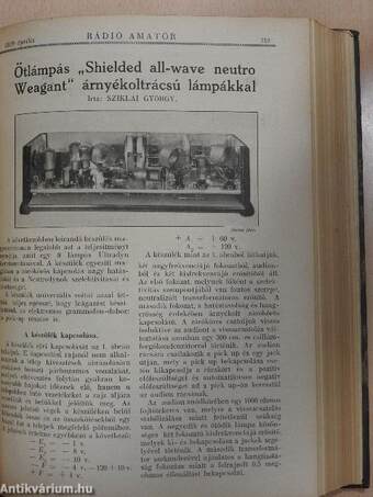 Rádió amatőr 1929. (nem teljes évfolyam)/Rádió Lexikon