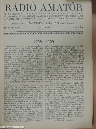 Rádió amatőr 1929. (nem teljes évfolyam)/Rádió Lexikon