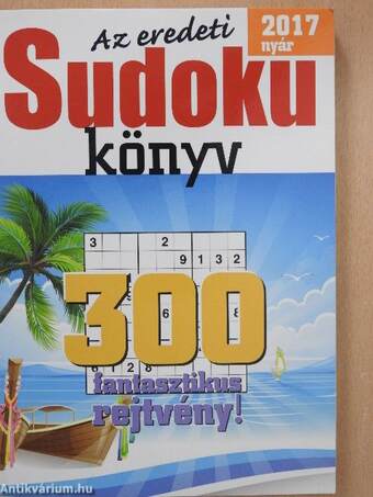 Az eredeti Sudoku könyv 2017. nyár