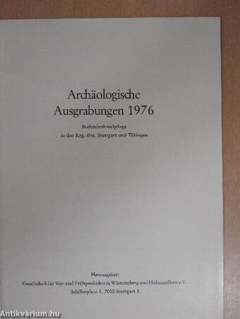 Archäologische Ausgrabungen 1976