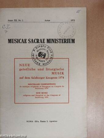 Musicae Sacrae Ministerium 1975