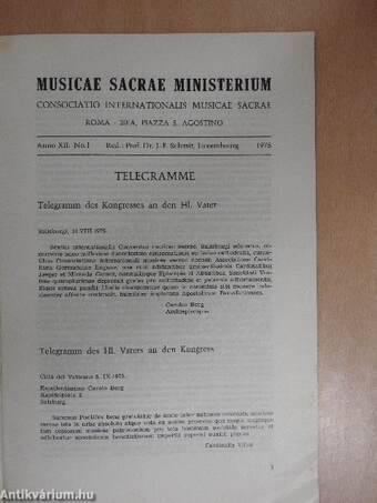 Musicae Sacrae Ministerium 1975