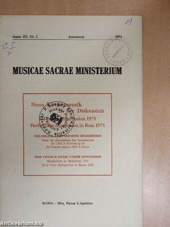 Musicae Sacrae Ministerium 1975