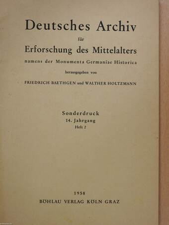 Von den Grenzen des Kaisergedankens in der Karolingerzeit (dedikált példány)