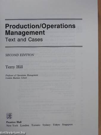 Production/Operations Management