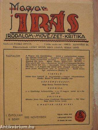 Magyar Írás 1932. november