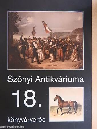 Szőnyi antikváriuma 18. könyvárverés