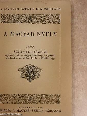 A magyar nyelv